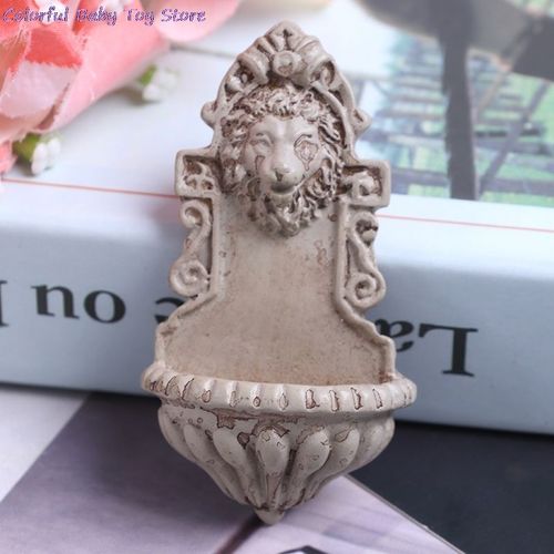 Mini Accessoires Miniatures Pour Maison De Poupée, Décoration Murale En Plein Air, Modèle Tête De Lion