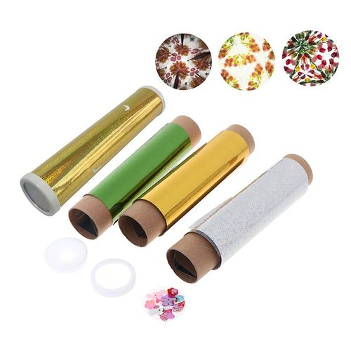 Kit De Kaléidoscope Rotatif Coloré, 1 Ensemble, Bricolage, Expérience Scientifique, Artisanat Éducatif Pour Enfant, Jouet De Formation À La Coopération Mains-Yeux