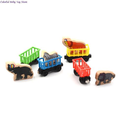 Train Magnétique En Bois Pour Enfants, 1 Pièce, Haute Qualité, Animaux, Modèle De Jouet, Cadeaux De Noël