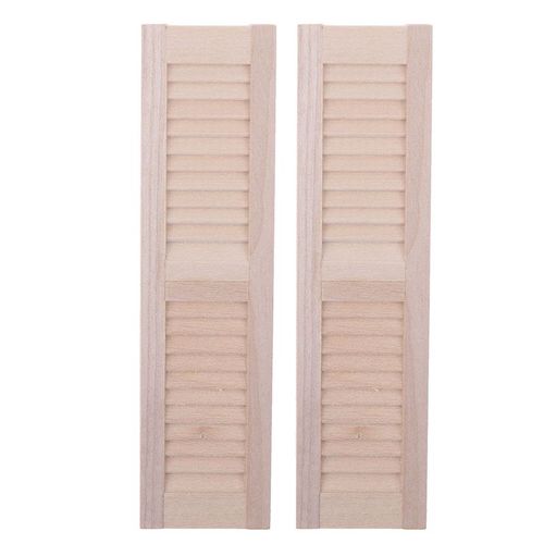 Maison De Poupée Miniature, Volets En Bois, Fenêtre, Meuble, Accessoire, Jouet, 2 Pièces, 1/12