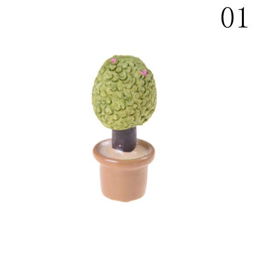 Mini Arbre En Pot Et Plante Verte, Décoration Pour Maison De Poupée, Accessoire Miniature D'Ameublement, Jeu De Simulation, Échelle 1/12 Ème,