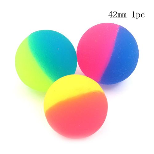 Balle En Caoutchouc Pour Enfants, Jouet Lumineux Coloré Pour Garçon, Balle Rebondissante, Jeux De Sport Pour Enfants, Balles De Saut Élastiques, Jouets D'Extérieur, 1 Pièce