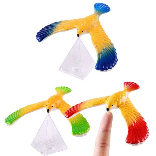 Aigle En Équilibre Incroyable Avec Support En Forme De Pyramide, Oiseau Magique, Bureau, Gadgets Amusants, Nouveauté, Jouets Intéressants, Cadeau D'Anniversaire Pour Enfants