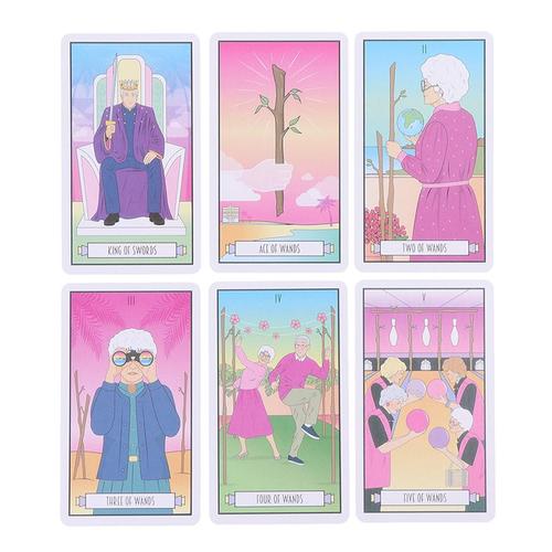 Cartes De Tarot Pour Filles Dorées, Jeu De Société, Oracle, Fête, Divination