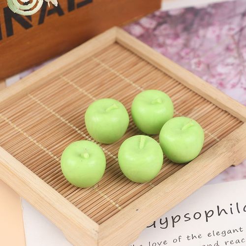 Faux Fruits Artificiels En Forme De Pomme, 5 Pièces, Ornement De Simulation, Poupée Alimentaire Artisanale, Accessoires De Cuisine Pour La Maison