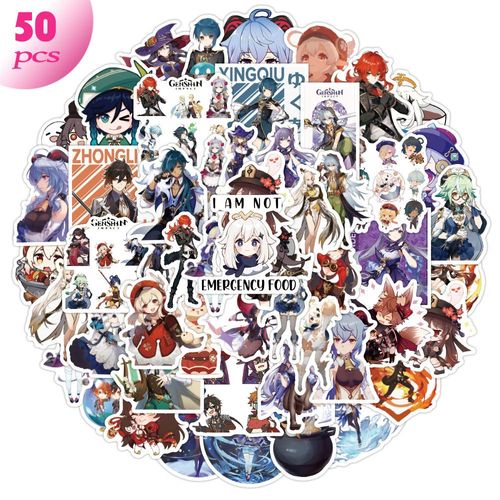 Autocollants Imperméables En Pvc, 50 Pièces, Dessin Animé, Jeu, Moto, Skateboard, Guitare, Cadeaux Pour Enfants, Nouveau