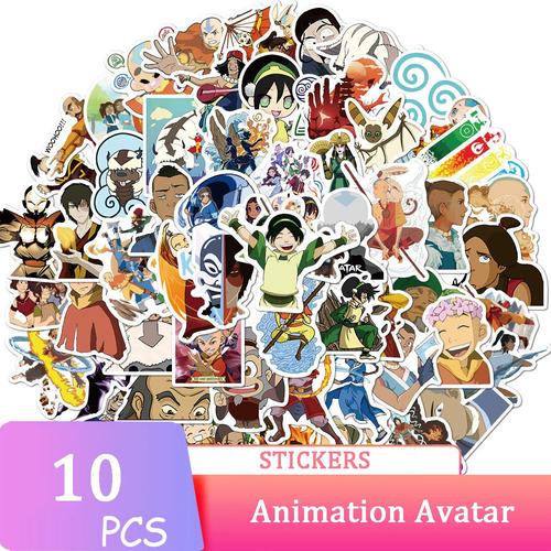 10/30/50/100pcs Avatar Dessin Animé Autocollants Imperméables D'Anime Autocollant Bricolage Cahier Réfrigérateur Skateboard Graffiti Autocollants Enfant Jouets