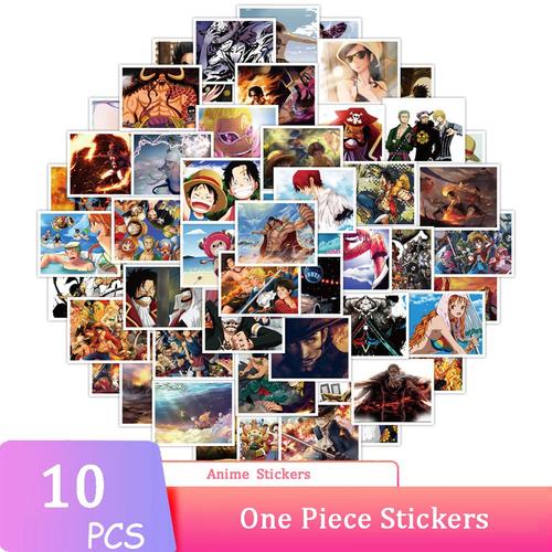 Autocollants Dessin Animé One Piece Luffy, Décalcomanies Imperméables Pour Ordinateur Portable, Vélo, Bricolage, Jouet Pour Enfants, Cadeau De Noël, Nouveau, 10/30/50 Pièces