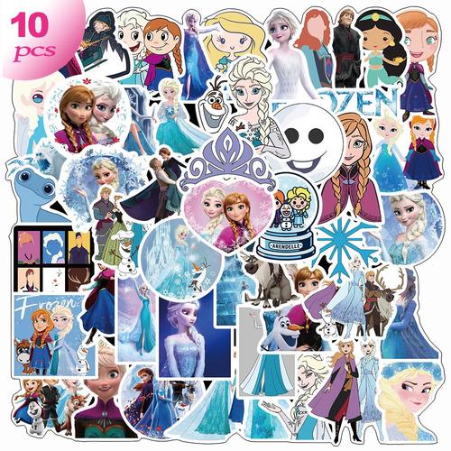 Autocollants Imperméables De Dessin Animé Blanc Neige, La Reine Des Neiges, Décalcomanies De Graffiti En Pvc Pour Carnet De Notes, Sac À Dos, Jouet Pour Enfants, Cadeaux, 10/30/50 Pièces