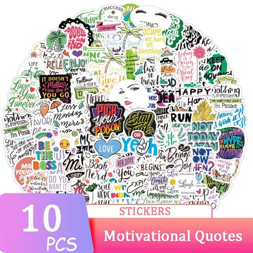 Autocollants Classiques Chinois Inspirants, 10, 30, 50, 100 Pièces, Dessin Animé, Motivation, Citation, Décalcomanies, Diy Bricolage, Carnet De Notes, Jouet Pour Enfant, Cadeaux