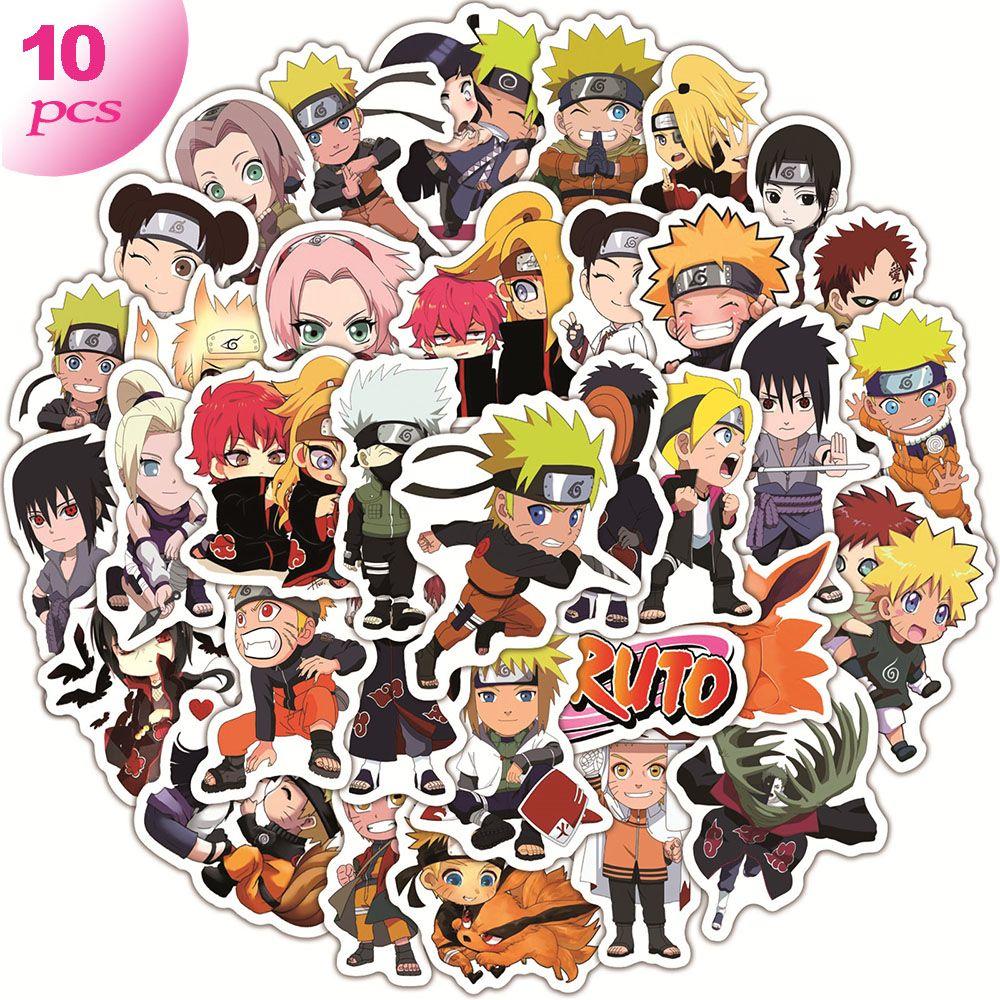 Stickers 50pcs dessin Anime NARUTO étanche enfants - autocollants planche à  prix pas cher