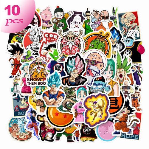 Autocollants Dessin Animé Dragon Ball, 10/30/50 Pièces, Stickers Imperméables En Pvc Pour Sac À Dos, Tasse D'Eau, Skateboard, Dessin Animé, Décalcomanies, Jouet Pour Enfant, Cadeau De Noël