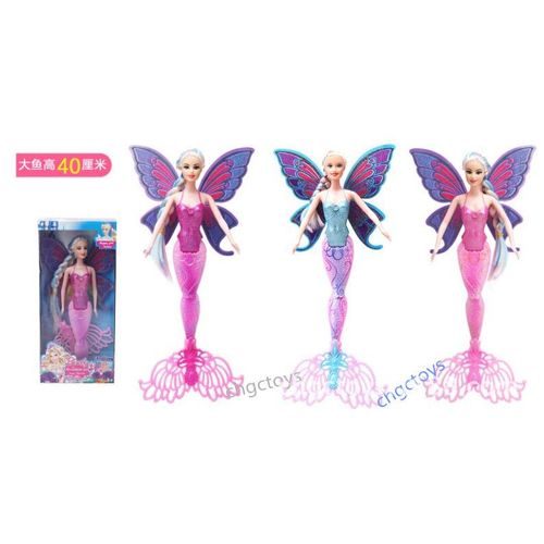 Poupée Sirène De Natation Pour Filles, Nouvelle Mode, Jouet Magique Classique Avec Aile De Papillon, Cadeau D'Anniversaire Pour Filles