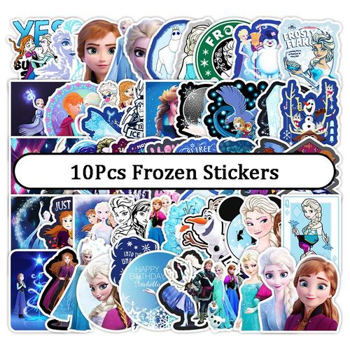 Autocollants De Dessin Animé Elsa La Reine Des Neiges 10/30/50 Pièces, Décalcomanies Imperméables, Dessin Animé, Skateboard, Graffiti, Bricolage, Jouets Pour Enfants, Cadeaux D'Anniversaire, Nouve
