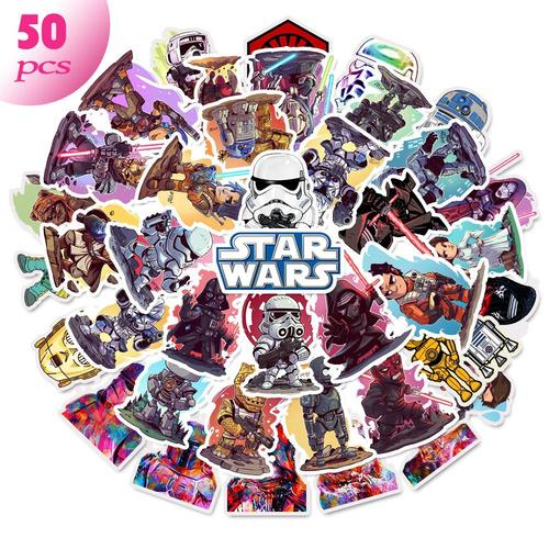 Autocollants Graffiti Star Wars En Pvc, Étiquette À Membrane Muette Étanche, Pour Skateboard, Bagages, Carnet De Notes, Jouet Pour Enfants, Cadeaux De Noël, 50 Pièces