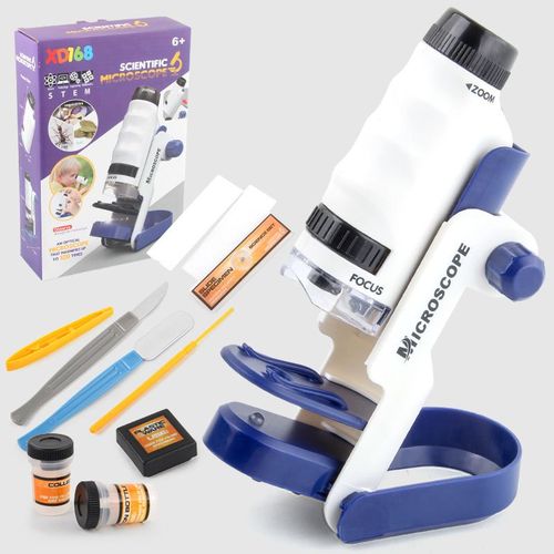Kit De Microscope Biologique Pour Enfants, Jouet Éducatif À Led Pour Le Laboratoire, L'École, La Maison, Cadeau Pour Enfants