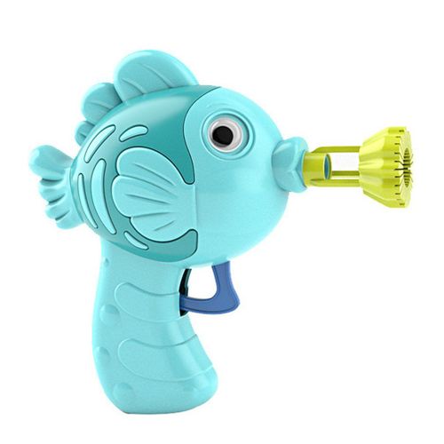 Pistolet À Bulles Manuel Pour Enfants, Jouet Pour L'Été, Magique, Amusant, Poisson Mignon, Savon, Eau