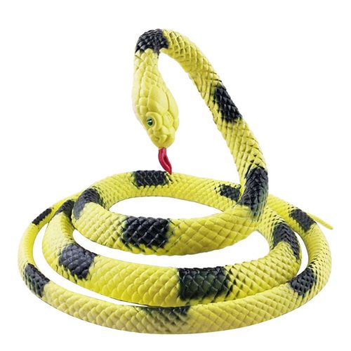 Simulation De Serpent Souple En Caoutchouc, 135cm, Jouet Amusant, Accessoires De Jardin, Anti-Stress, Horreur, Faux Serpent, Cadeaux Pour Enfants