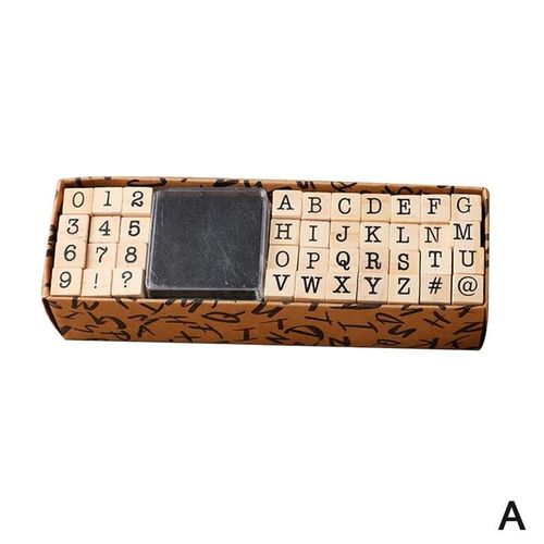 Sceau Alphanumérique Pour Album Photo Et Journal Intime, Machine À Écrire, En Bois, Rectangle, Pour Enfants, Décoration En Bois Han R7d8