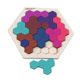Puzzle En Bois En Forme De Nid D'Abeille Pour Enfants, Jouets Variés, Développement De L'Intelligence De Bébé, Formation, Cadeau