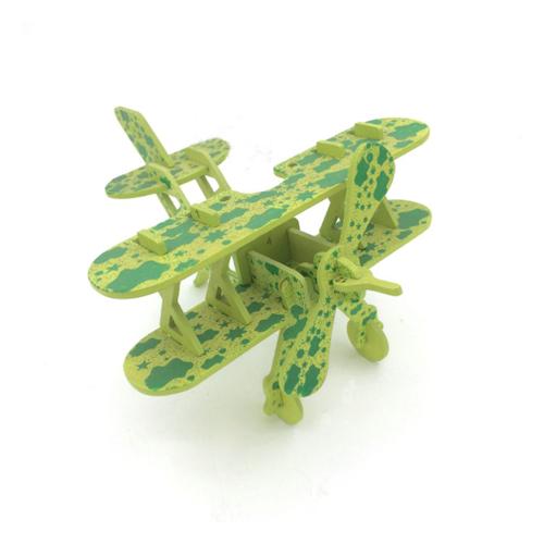 Avion 3d Bricolage Carte D'Assemblage En Bois Pour Enfants, Puzzle D'Assemblage En Forme D'Avion