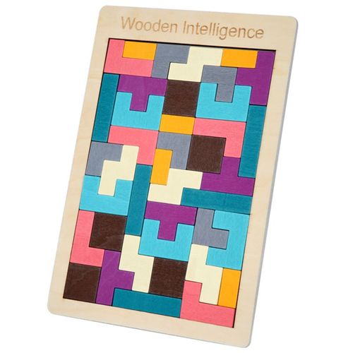 Puzzle Tangram Magique En Bois Pour Enfants, Jeux Éducatifs, Loisirs, Cubes Tetris, Cadeaux