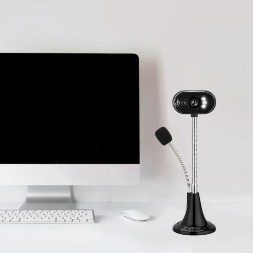 Webcam HD 480P, caméra Web avec Microphone, USB, pour télévision intelligente, ordinateur portable, conférence en ligne