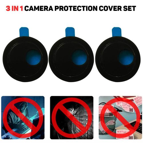 Housse De Protection De Caméra Ronde Portable 3 Pièces, Ensemble Trois-En-Un Pour Ordinateur, Tablette Pc, Téléphone Portable