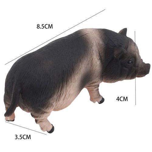 Figurines D'Animaux, Petits Cochons Mignons, Chat, Loup, Chien, Lapin, Chèvre, Mouton, Canard, Oies, Jouets De Ferme, En Plastique, Cadeau De Noël Pour Enfants, Nouveau