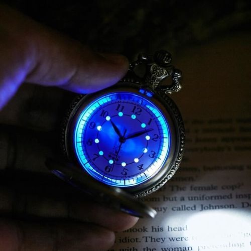 L' Etrange Noel De Mr Jack:Montre A Led Pendentif De Poche Ronde