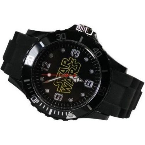 Montre Sport - Star Wars - Neuve - Bracelet Plastique Noir - Aiguilles Phosphorescentes - Enfant