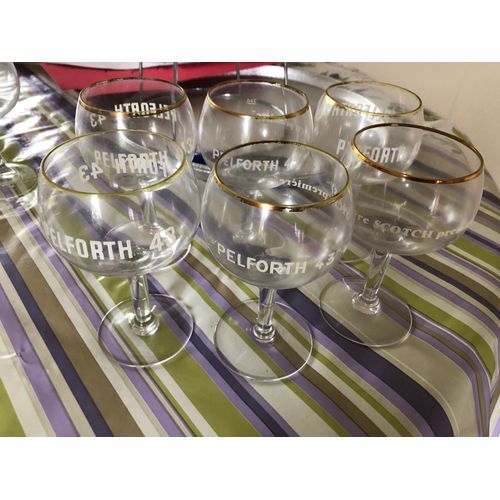 6 Verres Ronds À Bière "Pelforth"