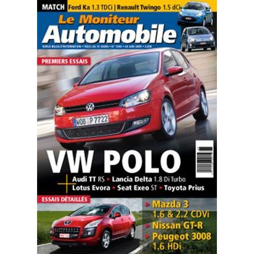 Le Moniteur Automobile N° 1448 - Mazda 3 1.6 Cdvi & 2.2 Cdvi 150 - Nissan Gt-R - Peugeot 3008 1.6 Hdi 110 Fap
