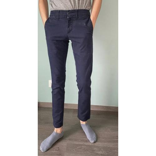 Pantalon Chino Carhartt Bleu Marine Taille 38 M