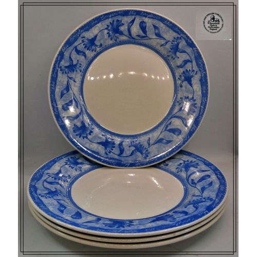 Lot De 04 Assiettes Plates Churchill - 24cm