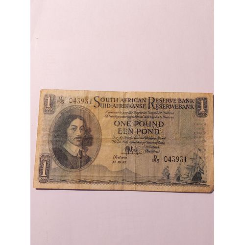 Billet De On Pond De South African Resserve Bank