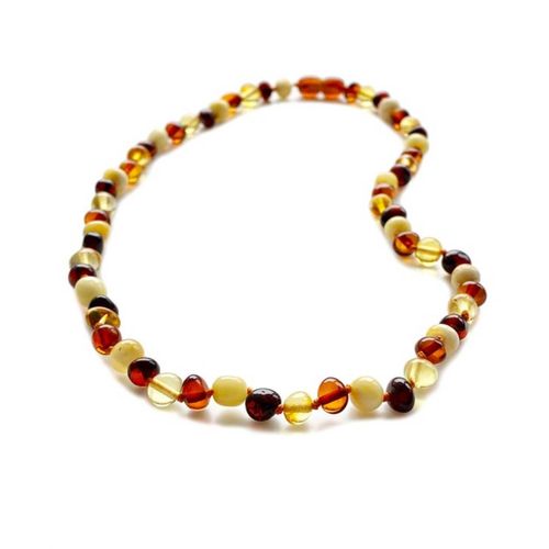 Collier Femme Ambre Multicolore