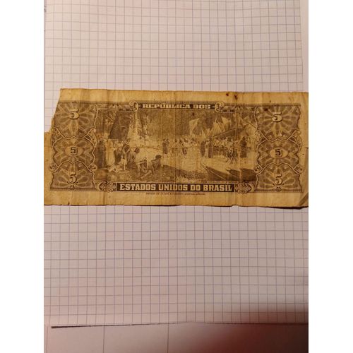 Billet De 5 Cruzeros Brésilien