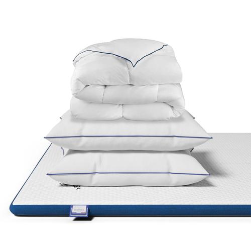 Pack Confort Premium - Couette 240x260cm, Oreillers 60x60cm, Surmatelas 180x200cm - Morphea