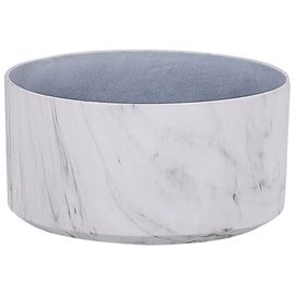 Pot De Fleurs Effet Marbre Blanc D43 Cm Valta