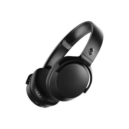 Skullcandy Riff Wireless 2 - Écouteurs avec micro - sur-oreille - Bluetooth - sans fil - noir brut