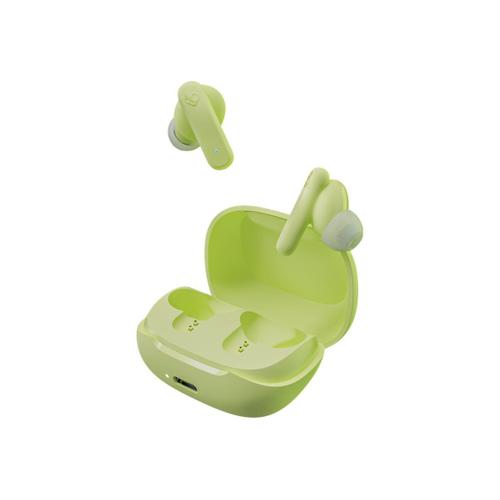 Skullcandy Smokin Buds - Écouteurs sans fil avec micro - intra-auriculaire - Bluetooth - isolation acoustique - matcha