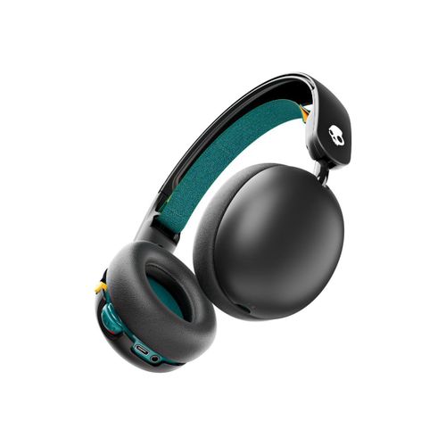Skullcandy Grom - Écouteurs avec micro - circum-aural - Bluetooth - sans fil, filaire - jack 3,5mm - noir