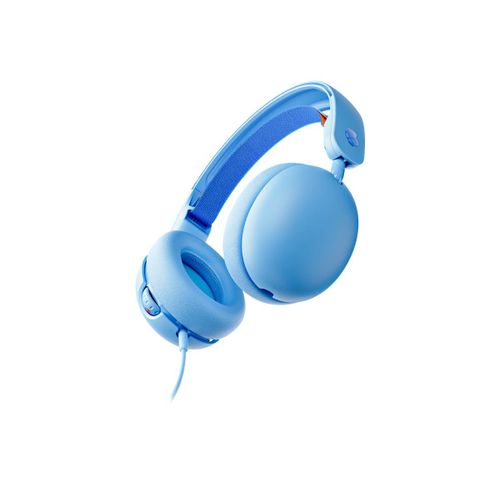 Skullcandy Grom - Écouteurs avec micro - sur-oreille - filaire - jack 3,5mm - Bleu surf