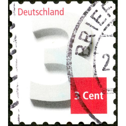 Timbre Oblitéré Deutschland, 3 Cent