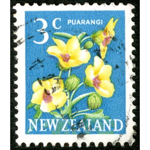 Timbre Oblitéré New Zealand, Puarangi, 3c