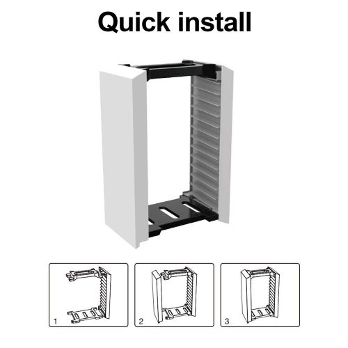 Support De Disque De Jeu, Boîte De Rangement, Tour De Support Vertical Pour Ps5, Ps4, Xbox One, Accessoires De Jeu Réalistes