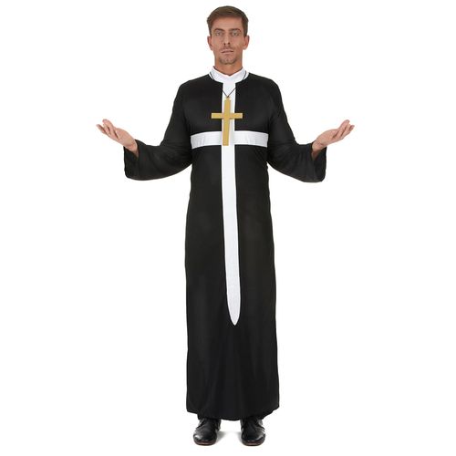 Déguisement Prêtre Croix Blanche Homme - Taille: S