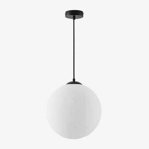 Plafonnier Boule En Verre Uvol Noir Ø30 Cm