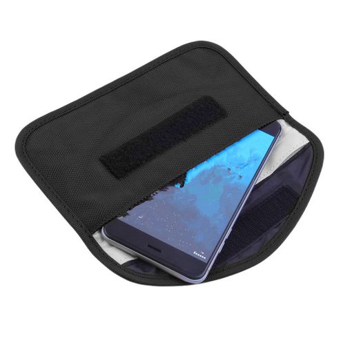 Étui De Protection Noir Antichoc Anti-Rayures Pour Téléphone Portable, Bloqueur/Brouilleur De Signal Rf, Bouclier Anti-Radiation, Pochettes